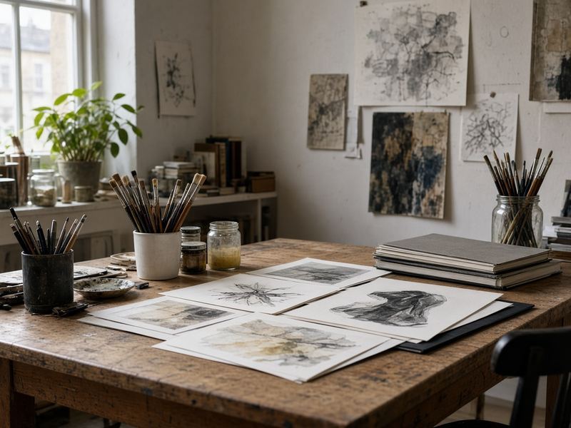 Portfolio review at Opalwood Art Studio